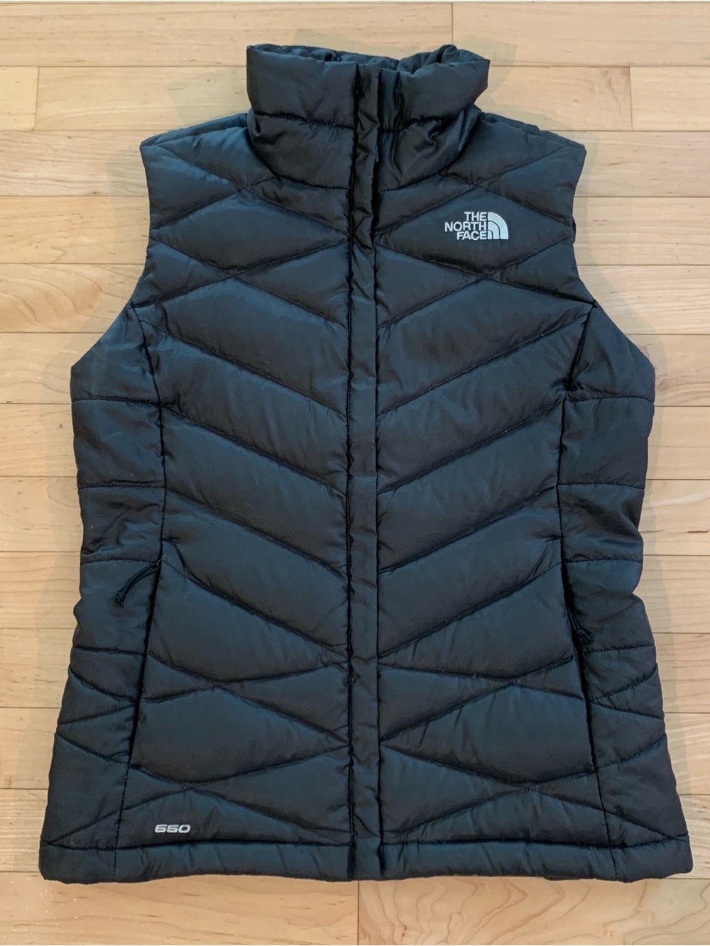 The North Face Aconcagua 550 Down Vest Womens XS Black Puffer
